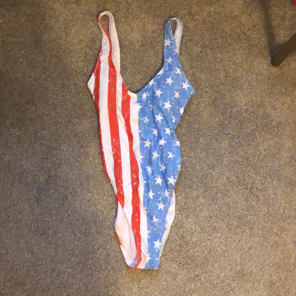 American flag one piece swimsuit